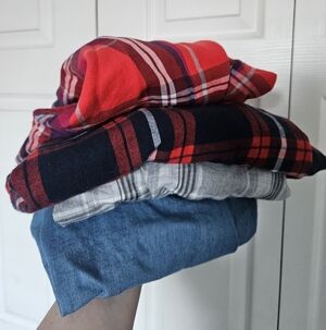 Old Navy Red Plaid Shirt